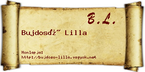 Bujdosó Lilla névjegykártya